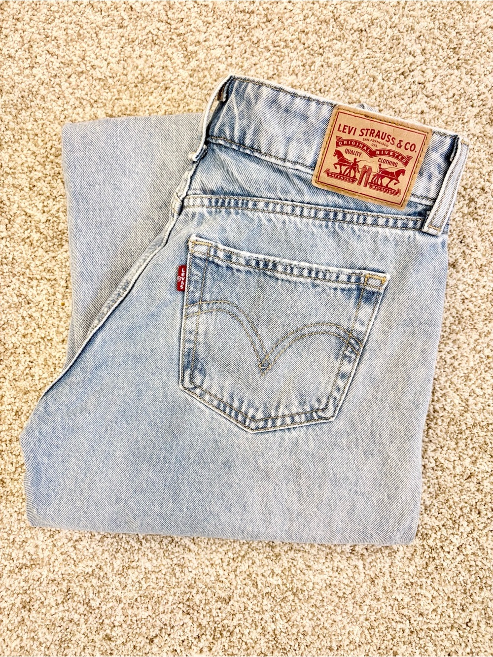 Levi’s Superlow Women’s light blue wash Jeans